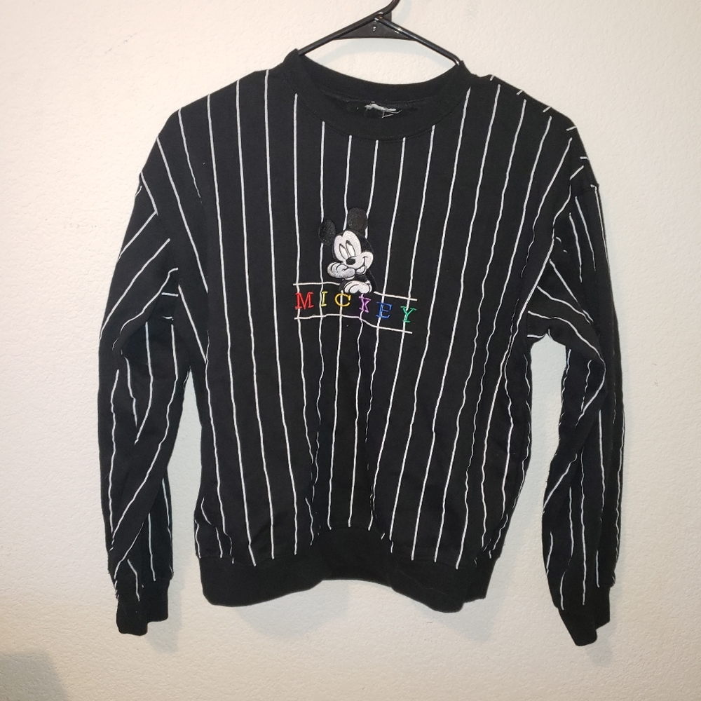 Mickey Mouse Striped Sweatshirt Forever 21